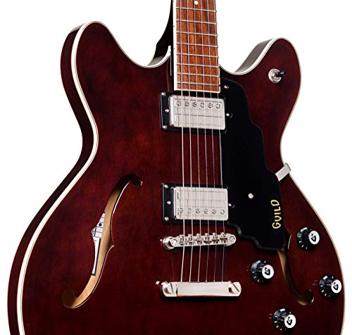 Guild Guitars Starfire I Dc Semi-Hollow Body Electric Guitar, Vintage Walnut, Double-Cut, Newark St. Collection #TOP3