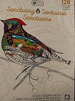 Sanctuary Adult Coloring Book (128 Designs) 1988229049 Book Cover