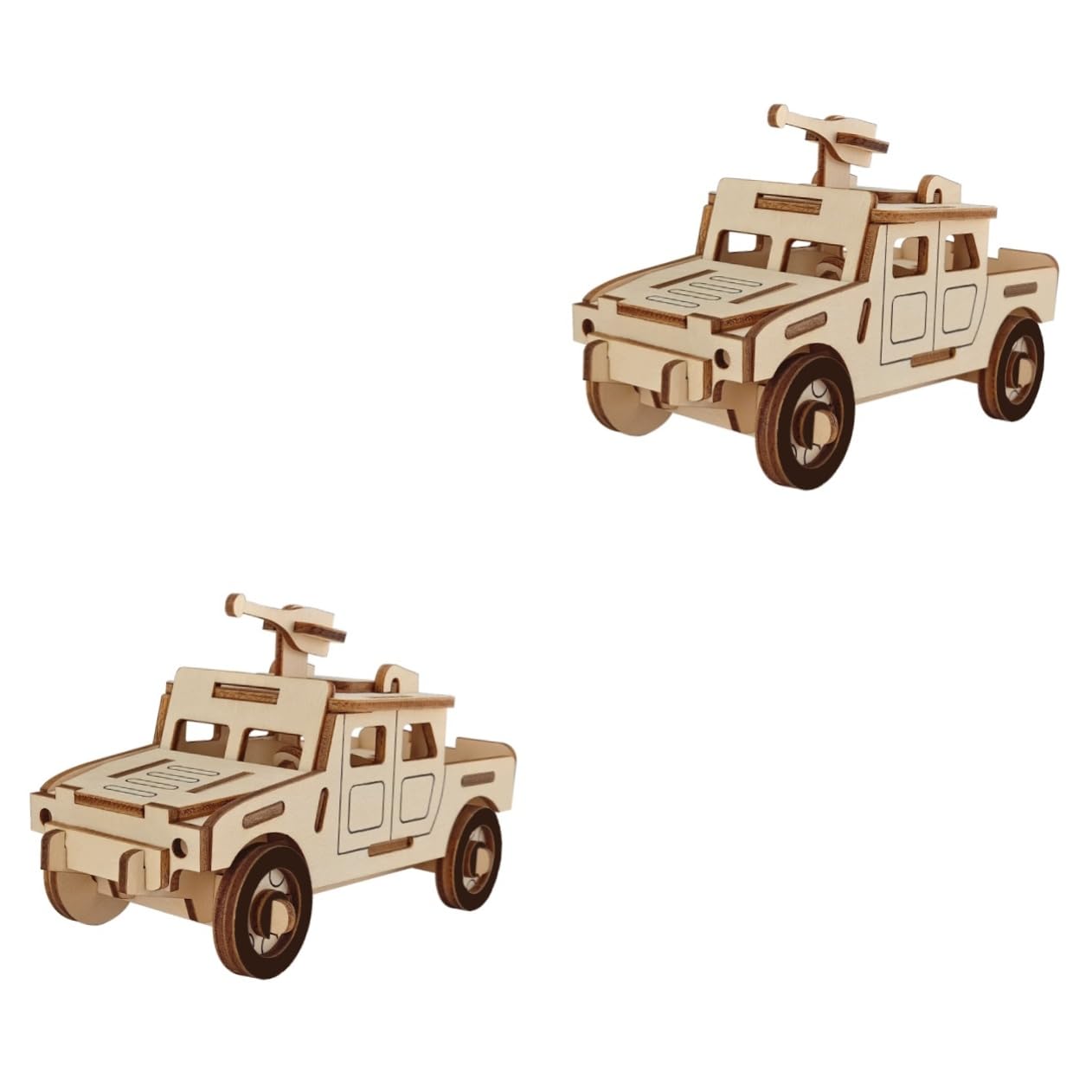 Abaodam2pcs Puzzle Toy Showcase Showg Costura Accesorios Concelaer DIY Handmade Toy Best-selling Early Education Toy Jigsaw Box-packed Puzzle 3d Puzzle Assembled Model Suite Wooden