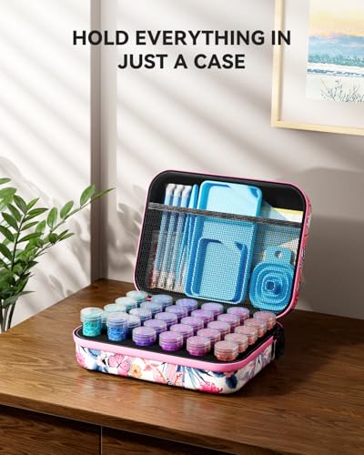 Image of ARTDOT 30 Slots Storage Container for Diamond Art Kits for Adults, Portable Bead Storage Boxes for Diamond Painting Accessories and Tools