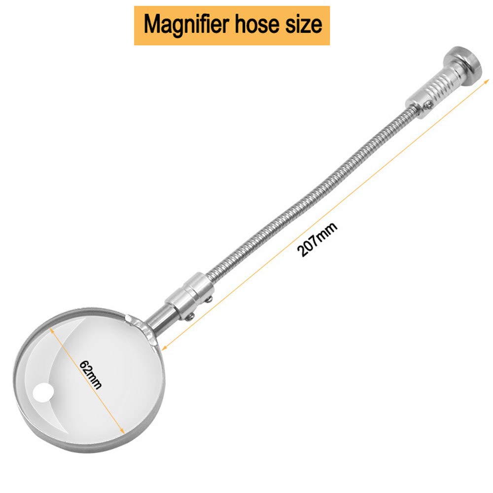 Carte PCB magnétique Clip fixe bras Flexible à souder troisième main loupe verre support de fer à souder outils de réparation