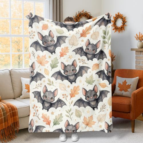 Couverture flanelle Halloween plaid doux de salon pour soirée cinéma