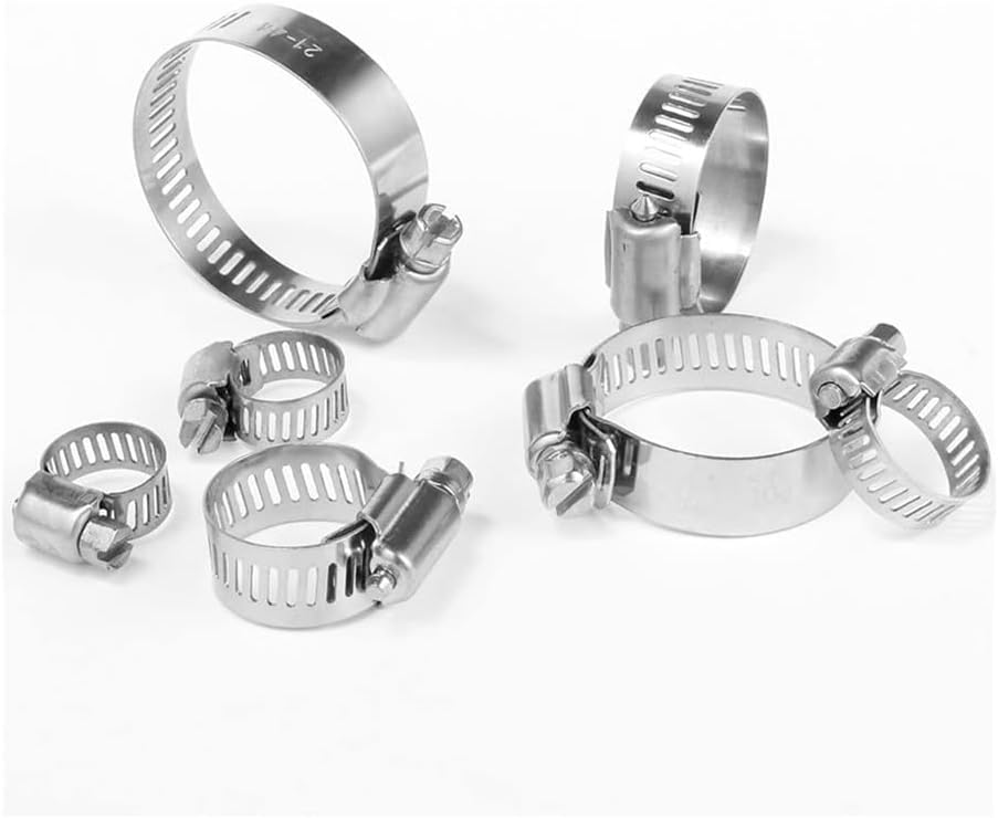 Colliers de serrage, Collier De Serrage Réglable En Acier Inoxydable, 20 Pièces