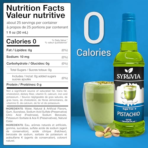 Syruvia Sugar-Free Pistachio Syrup