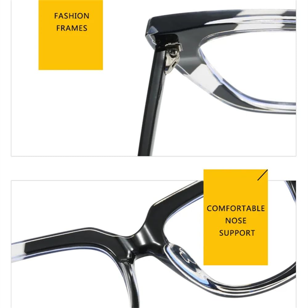 Retro kolorowe okulary damskie oprawki w kształcie kocich oczu przezroczyste soczewki okulary damskie