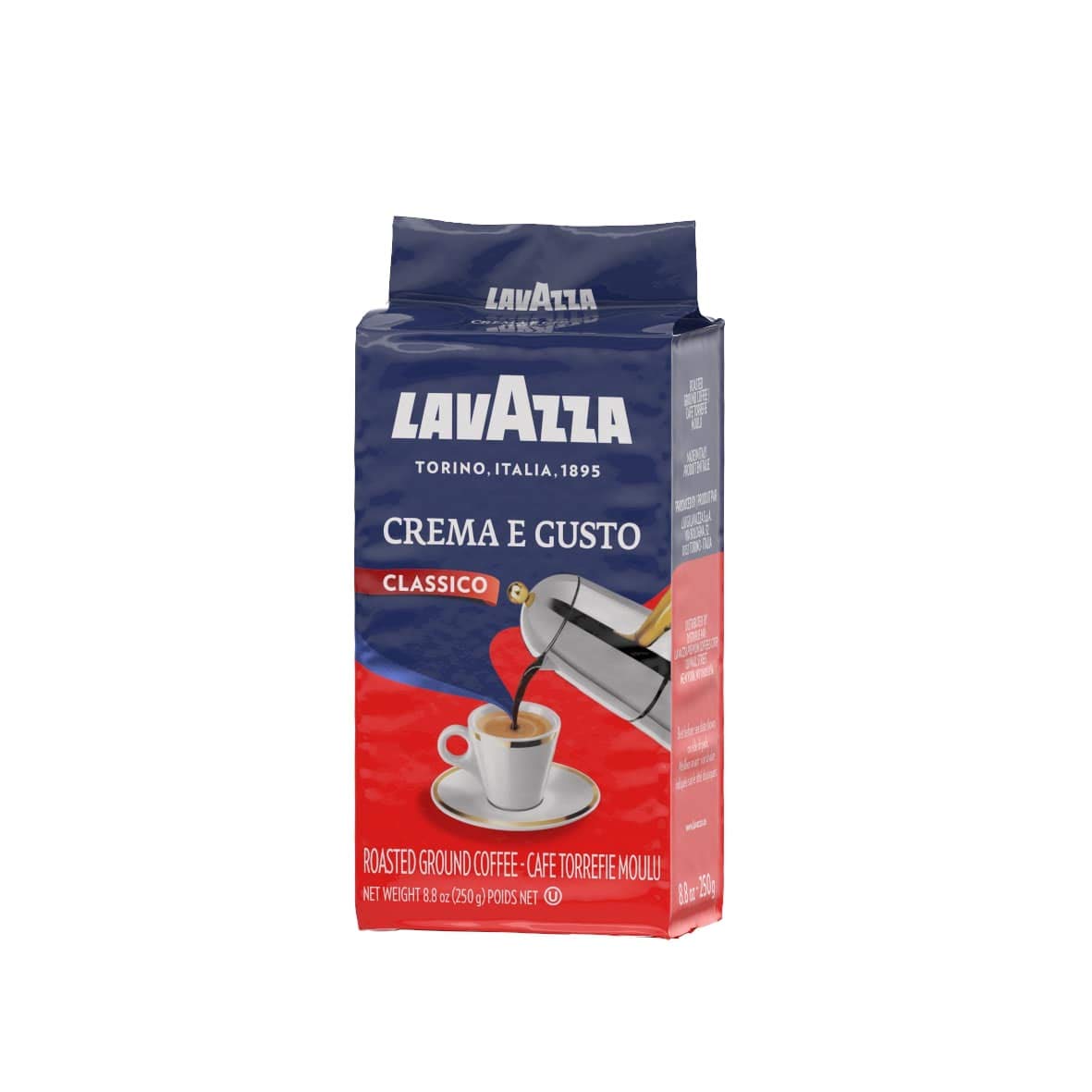4x LAVAZZA CREMA E GUSTO Classico Ground Italian Coffee Espresso 250g