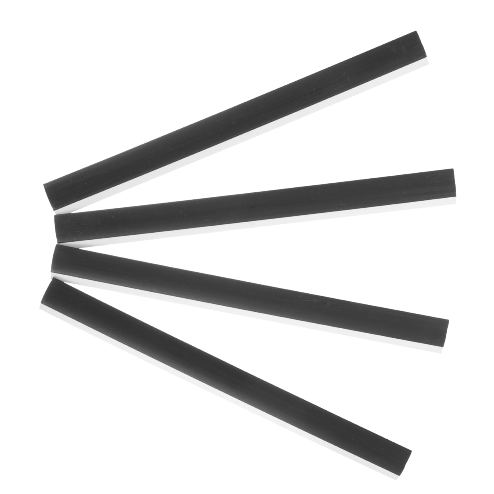 POPETPOP 4 Tiras de Goma Negras para Recogedor de Basura, Repuesto Resistente Que No Se Deforma ni Envejece, Adecuado para Pala de Escoba y Recogedor Doméstico