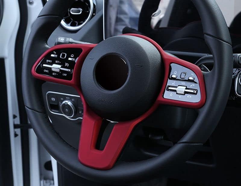 New Protective Steering Wheel Cover Compatible with Mercedes Benz GLB-Class X247 2019-2023 GLB200 GLB250 (Red)
