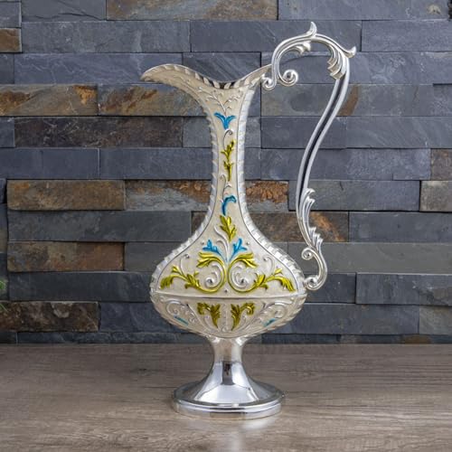 Récipient d'arrangement de fleurs en métal antique pour décorations de table - 5