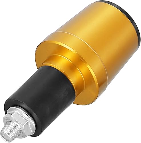 Miniatura 5 de Motoforti 1 par de tapones de extremo de manillar de motocicleta tono dorado 78 "0.866 in universal CNC aleación de aluminio para motocicleta scooter