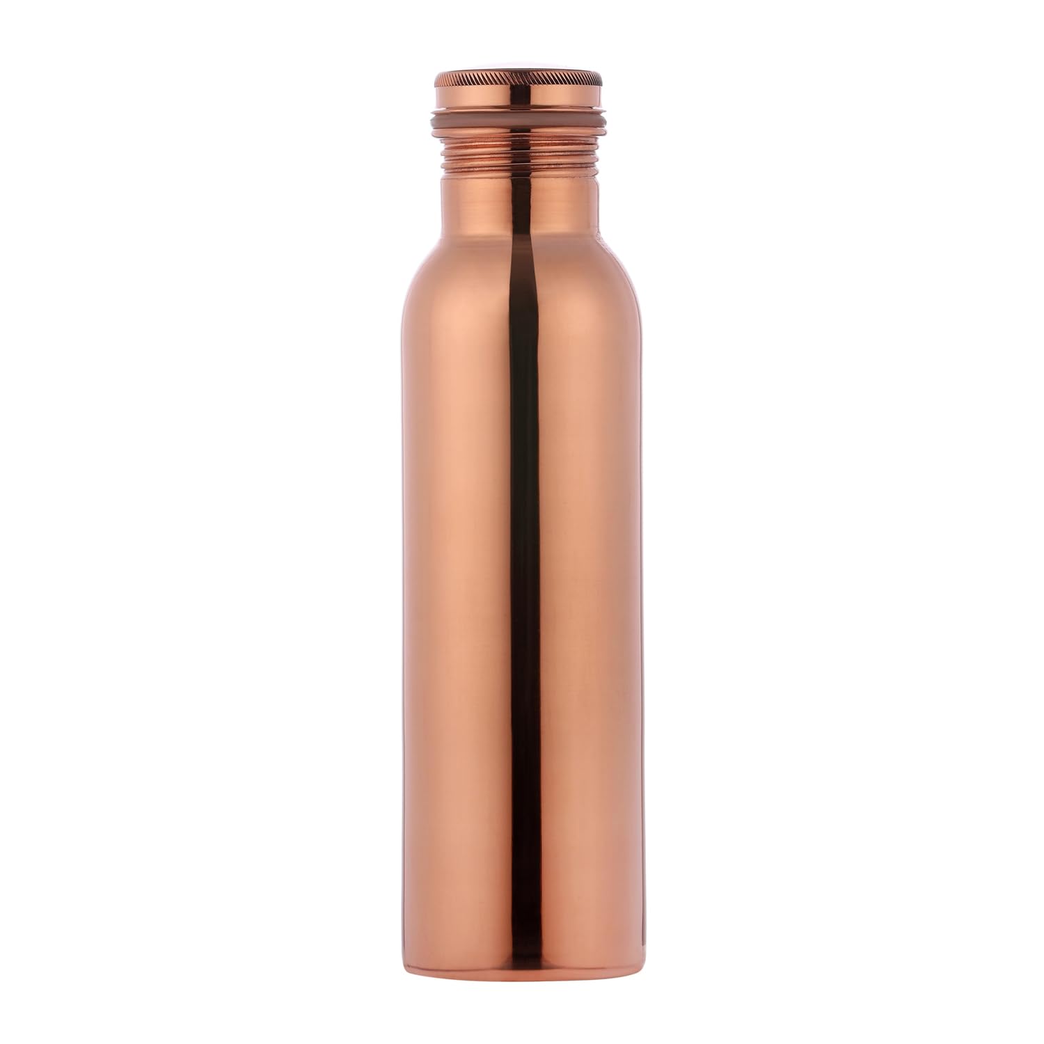 Ancientimpex Copper Pure Water Bottle 600 Ml (20.28 Fl Oz) Plain | Ayurveda Drinking Bottle | Leak-Proof & Eco-Friendly Bottle For Daily Health Benefits