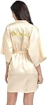 Women's Satin Kimono Bride Robe Bridesmaid Robes, Wedding Party Robes for Maid of Honor/Mother of Bride/Mother of Groom
