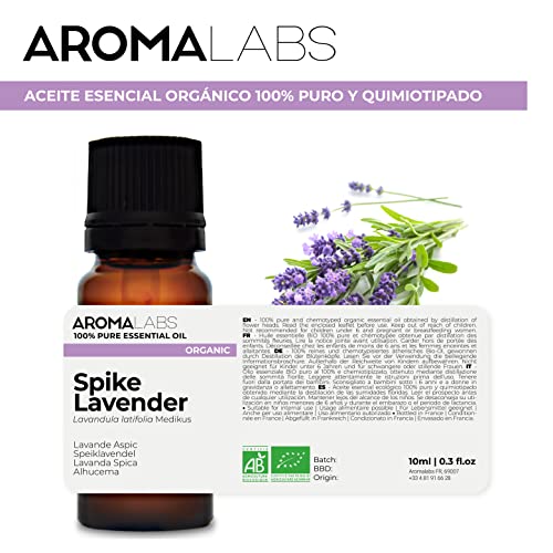 Lavanda Aspic BIO (Lavandula latifolia) - 10 mL - Aceite Esencial Quimiotipado y Certificado AB - Aroma Labs - imagen 2