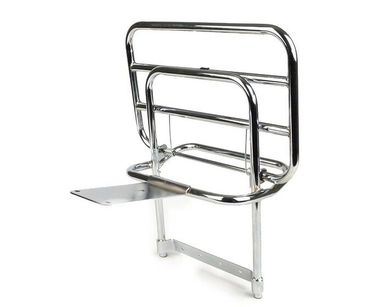 Gepäckträger klappbar hinten Chrom kompatibel Vespa PX80 PX125 PX150 PX200 LML Star Stella DLX