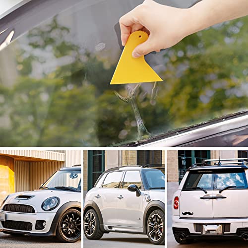 Haton Window Tint Kit, Durable Window Tint Tools, 3 Pieces Complete Window Film Installation Kit For Home Office Car Glass Protection Window Tinting Kit Lnclude Spray Bottle, Squeegee, Cutting Knife #TOP6