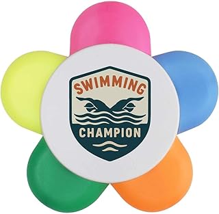 Azeeda 'Swimming Champion Emblem' Flower Shap...