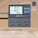 DIGITEN Reptile Temperature and Humidity Controller with Timer Outlet, Day-Night Function Thermostat, 3-Stage Outlet Plug in Temperature Controller for Reptile, Mushroom, Homebrew