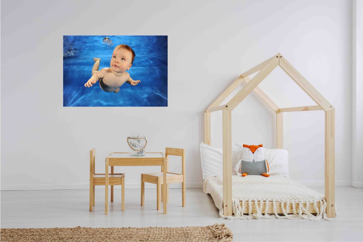 #BABYL のポスターです Amazon.co.jp: Yellow Alley かわいい赤ちゃんが泳ぐ壁ポスター