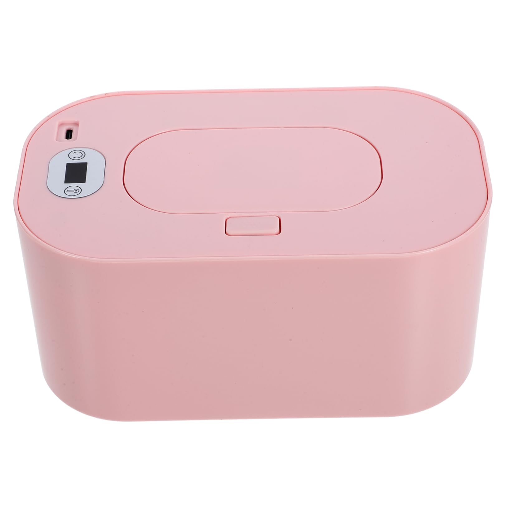 Gatuida Calentador De Pañuelos Húmedos Para Bebés Tamaño Mediano, Plástico Abs, Termostato Ajustable Consumo, Uso Doméstico y Portátil, Capacidad Para 80 Toallitas, Color Rosa
