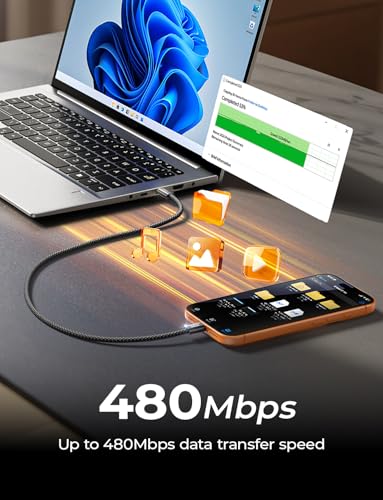 Image of LISEN 240W Short USB C to USB C Cable (1.5FT+1 5FT)