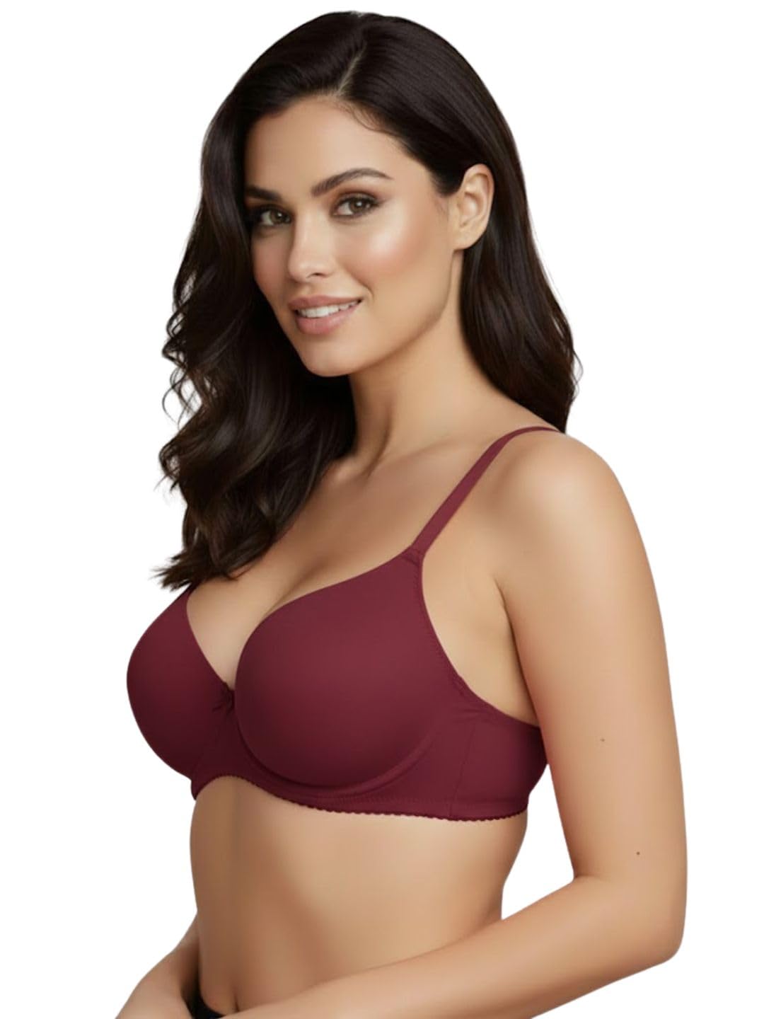 saforia Cuddlecot Cotton Padded Bra | Wireless Everyday Comfort Bra | Breathable Cotton Blend, Light Padding (SB004)-picture-50