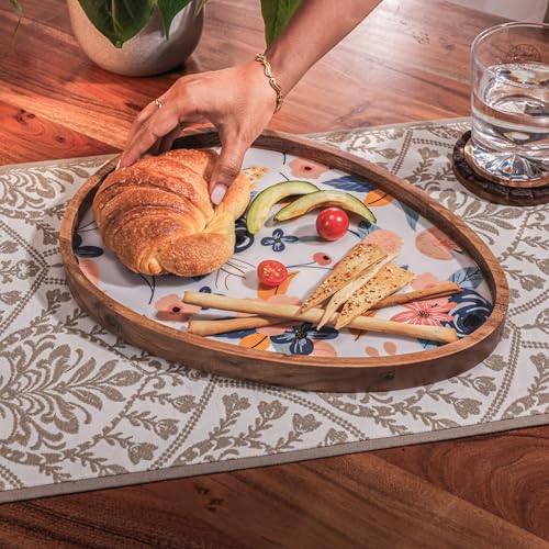 Image of Ovalicious Serving Platter | Elegant Oval Shape Multipurpose Platter for Snacks, Fruits & Desserts | Premium Table Decor Platter for Dining & Kitchen