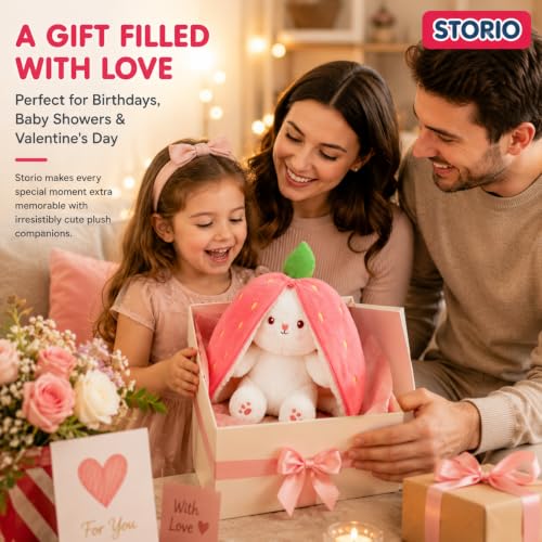 Storio Store Storio Reversible Rabbit Plushie Mini Soft Toy - Image 7