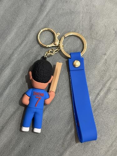 Image of Cute Cartoon Character Silicone 3D Key Chain with Strap Charm & Metal Hook, Merchandise Key Rings Gift for Kids Girls Boys Men & Women