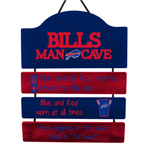 FOCO Buffalo Bills NFL Mancave Team Logo Man Cave Hanging Wall Sign