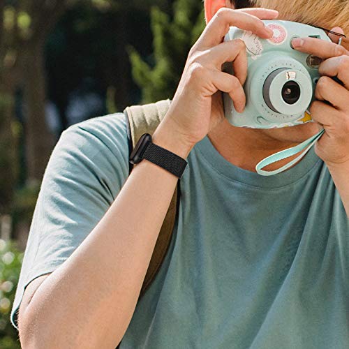 Image of Amzpas Bands Compatible with Fitbit Versa 3 Fitbit Sense, Breathable Stainless Steel Loop Mesh Magnetic Adjustable Wristband for Fitbit Versa 3 / Sense for Women and Men
