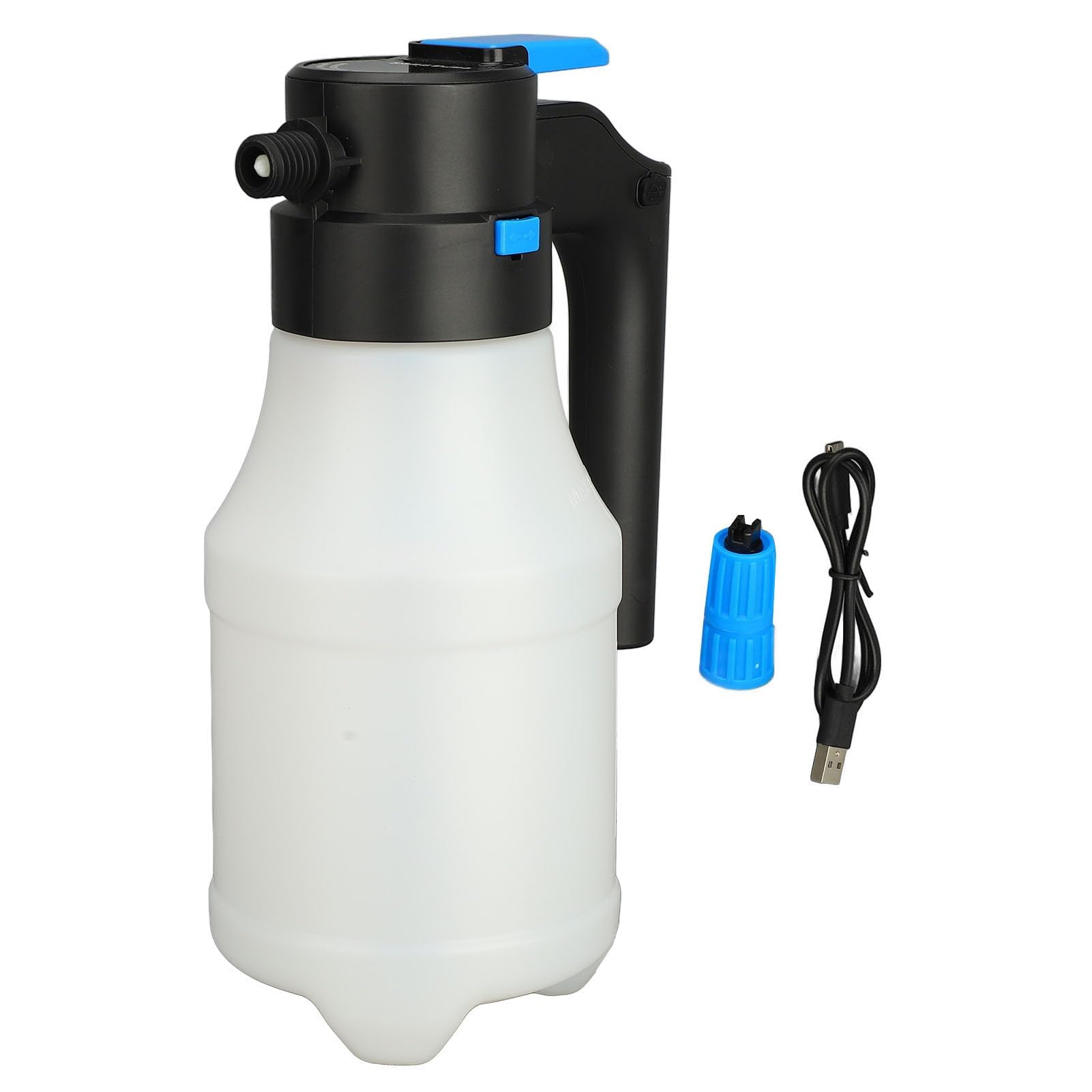 1,5 L Elektrische Sprühflasche, 2,0 Bar Schaumpistole, Autowaschsprüher, Gartensprüher, Automatischer Sprüh Hand Hochdruck Pumpsprüher für Autowäsche, Gartenbewässerung, Beregnung