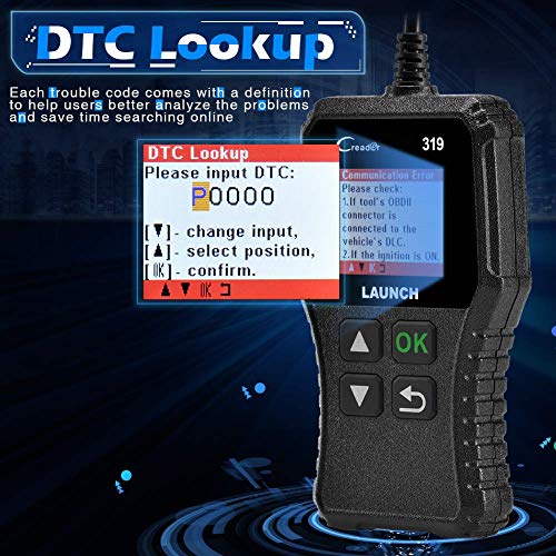 image for LAUNCH OBD2 Scanner Engine Fault Code Reader, CR319 Code Reader Scanne