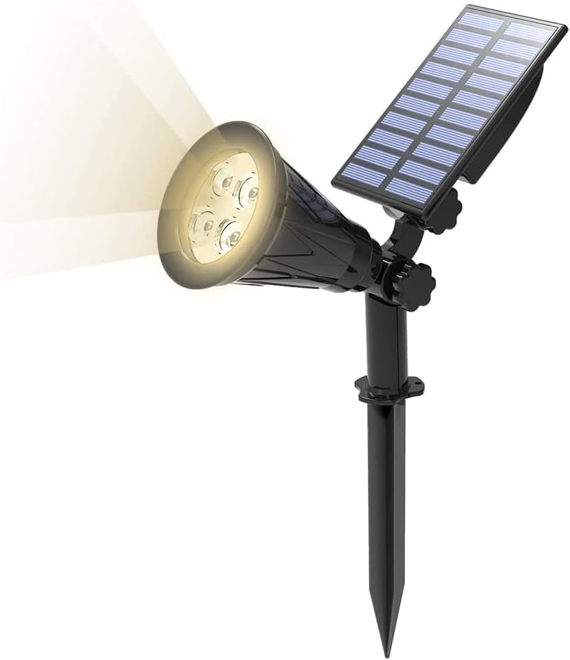 WANAM Bonsai Tree Light T-SUNRISE Solar Powered 4/7 LED Lamp Adjustable Solar Spotlight In-Ground IP65 Waterproof Landscape Wall Light Outdoor Lighting (Color : Hortel�)