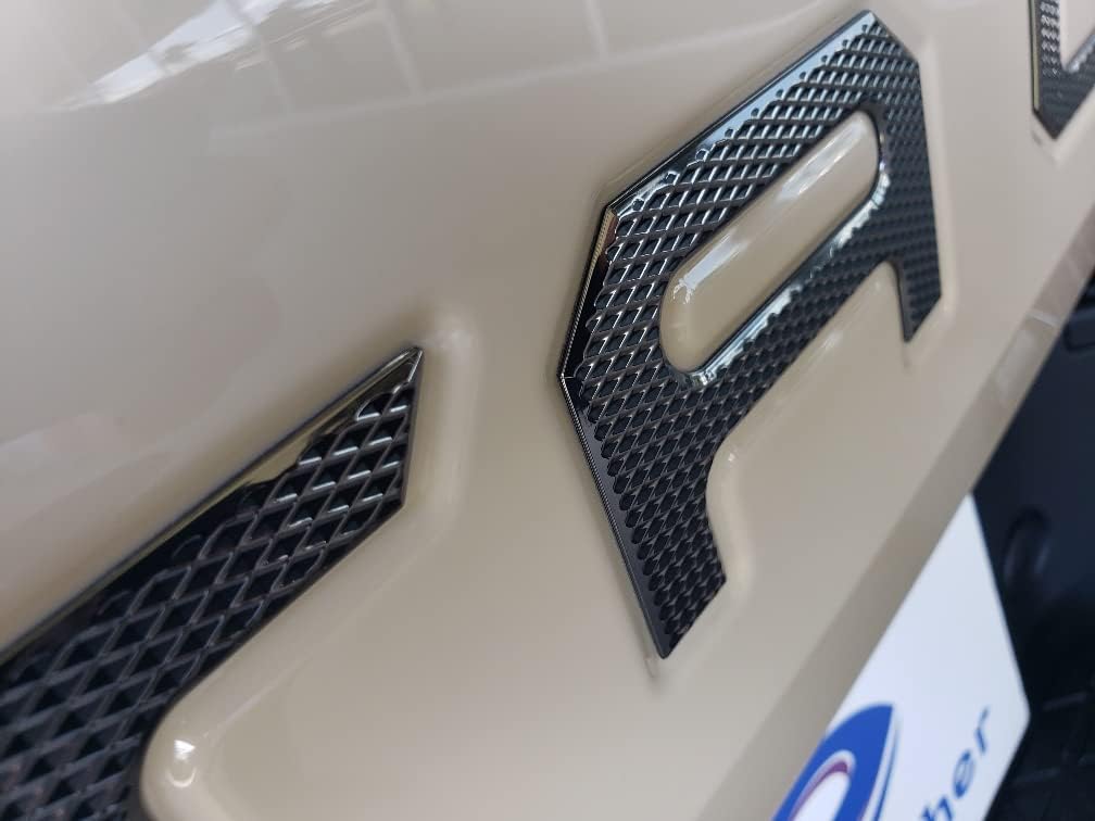 EyeCatcher Tailgate Insert Letters Compatible with 2022-2025 Santa Cruz Accessories (Black Chrome and Satin Black)