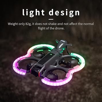 BTG Avata 2 LED Propeller Guard Bumper for DJI Avata Accessories Propeller Protector Night Flight Light