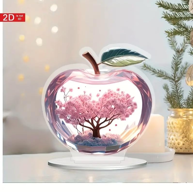 Amazon.co.jp: 2D フラット アクリルスタンド リンゴ 桜 サクラ 宝石
