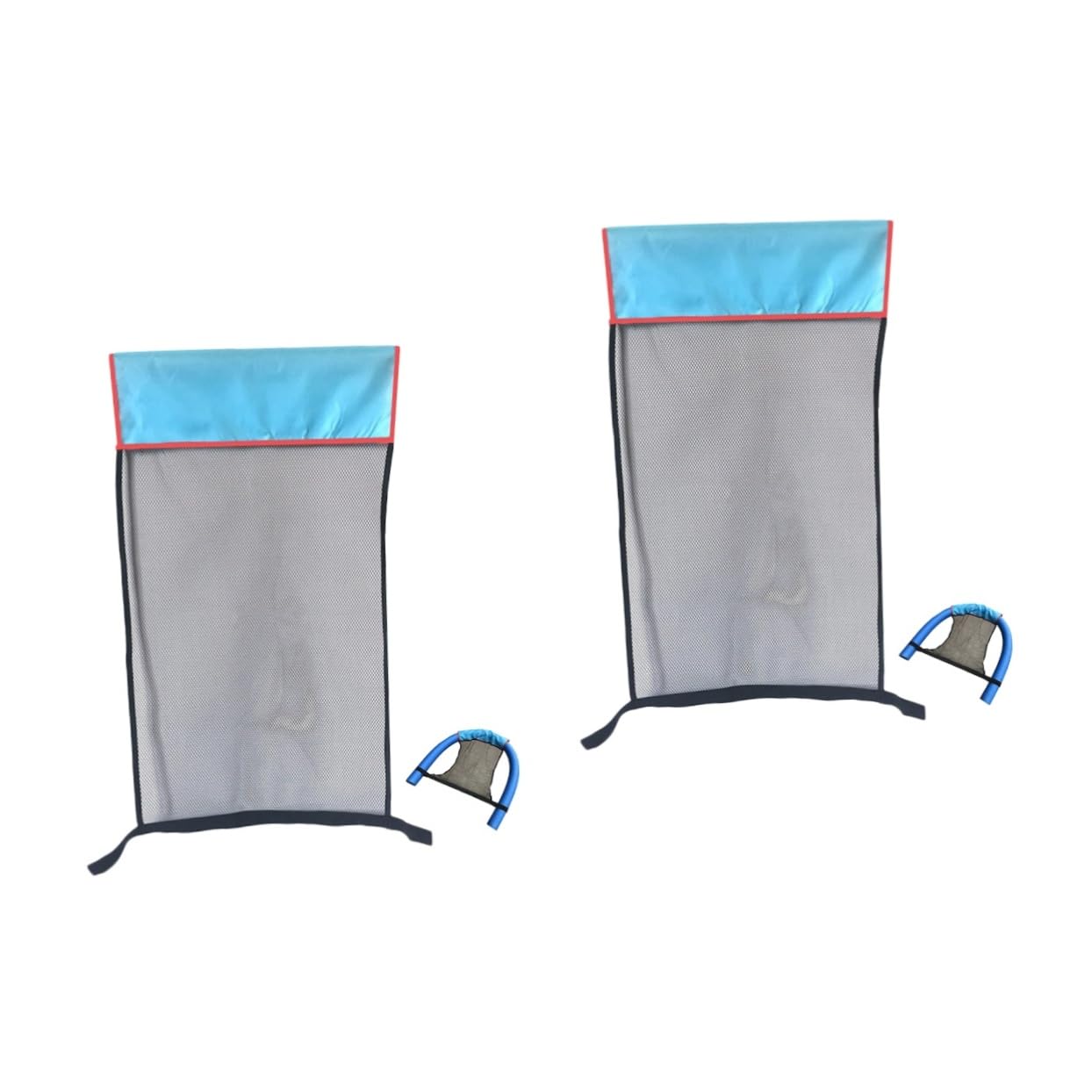 Alasum 2pcs Swimming Chair Net Pocket Pool Noodles Bulk Swim Noodles Swimming Pool Float Hammock Recliner Accessories Lounge Chair Red Pool Noodle Child Polyester Mesh Chair Inflatable