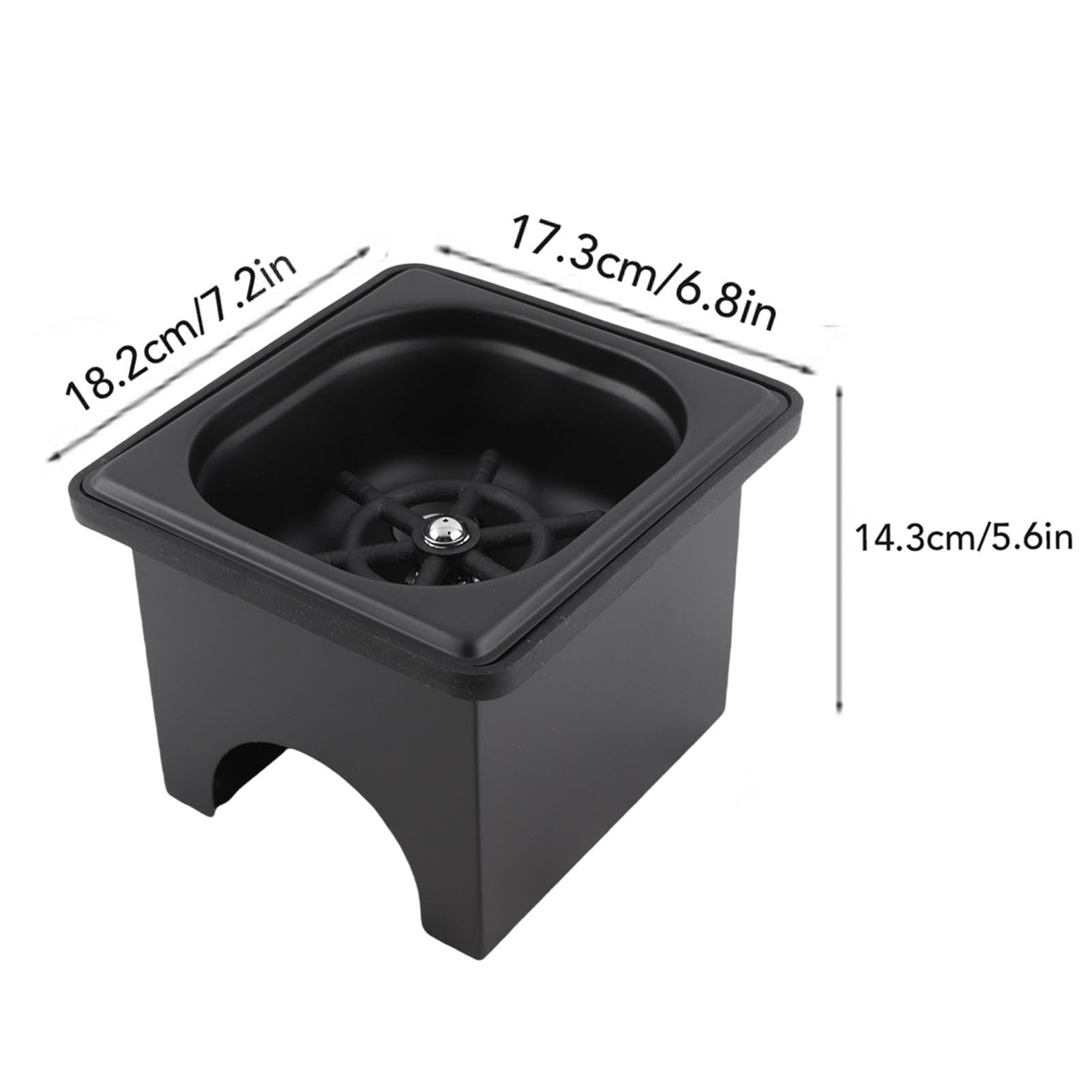 Focket Rince-Verre, Lave-Bouteilles Multi-Angles en Acier Inoxydable pour évier de Cuisine, Nettoyage Facile, Lave-Tasses Automatique pour évier de Bar de Cuisine. (Petit)