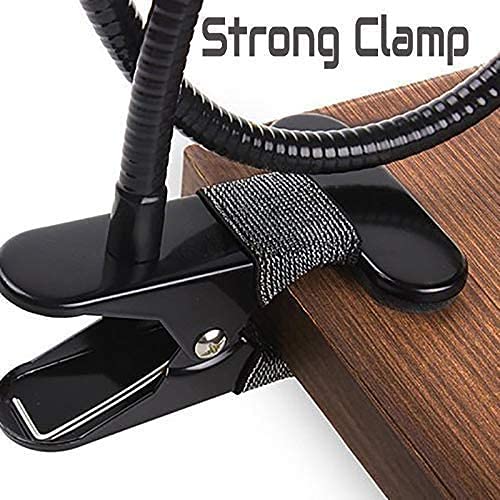 Image of Portable Lazy Stand Mobile Holder with Goosneck Long Arm Clip | Flexible | Foldable | 360 Degree Compatible for Universal Places As Office |Home |Kitchen | Bedroom (Metal Lazy)