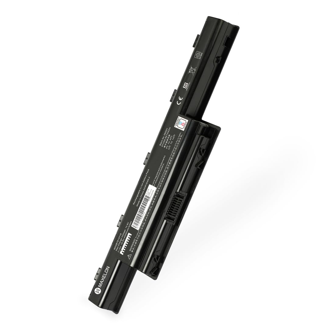 Maxelon BIS Certified Rechargeable Compatible Laptop Battery for Acer Aspire 4739 4739Z 4741 4741G 4741Z Battery- (Black)