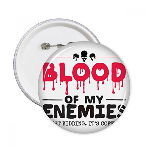 Badge Zombie Horreur biochimique accessoire vêtement badge bouton ensanglanté 5 Pcs