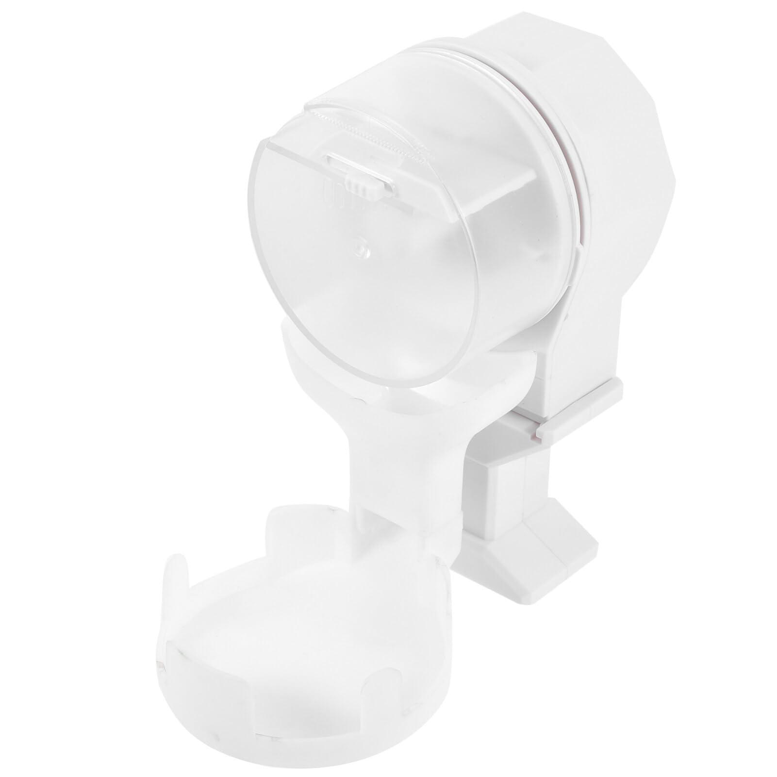 POPETPOP Distributore Automatico di Cibo per Rettili e Tartarughe in Plastica Bianca da 100ml Vassoio Alimentare Facile da Pulire e Sicuro per L'animale da Terrario