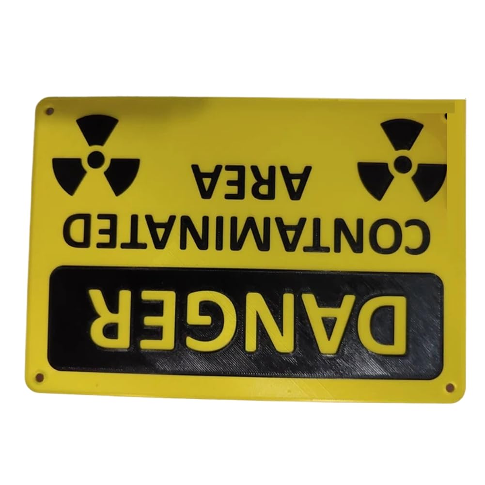 Segnale di pericolo per area contaminata da radiazioni nucleari/pericolo, facile da usare