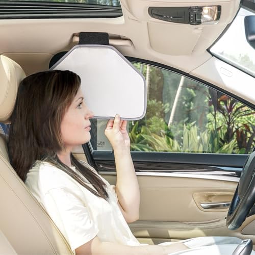 TFY Car Sun Visor Extender & Organizer w/Storage for Sunglasses C...