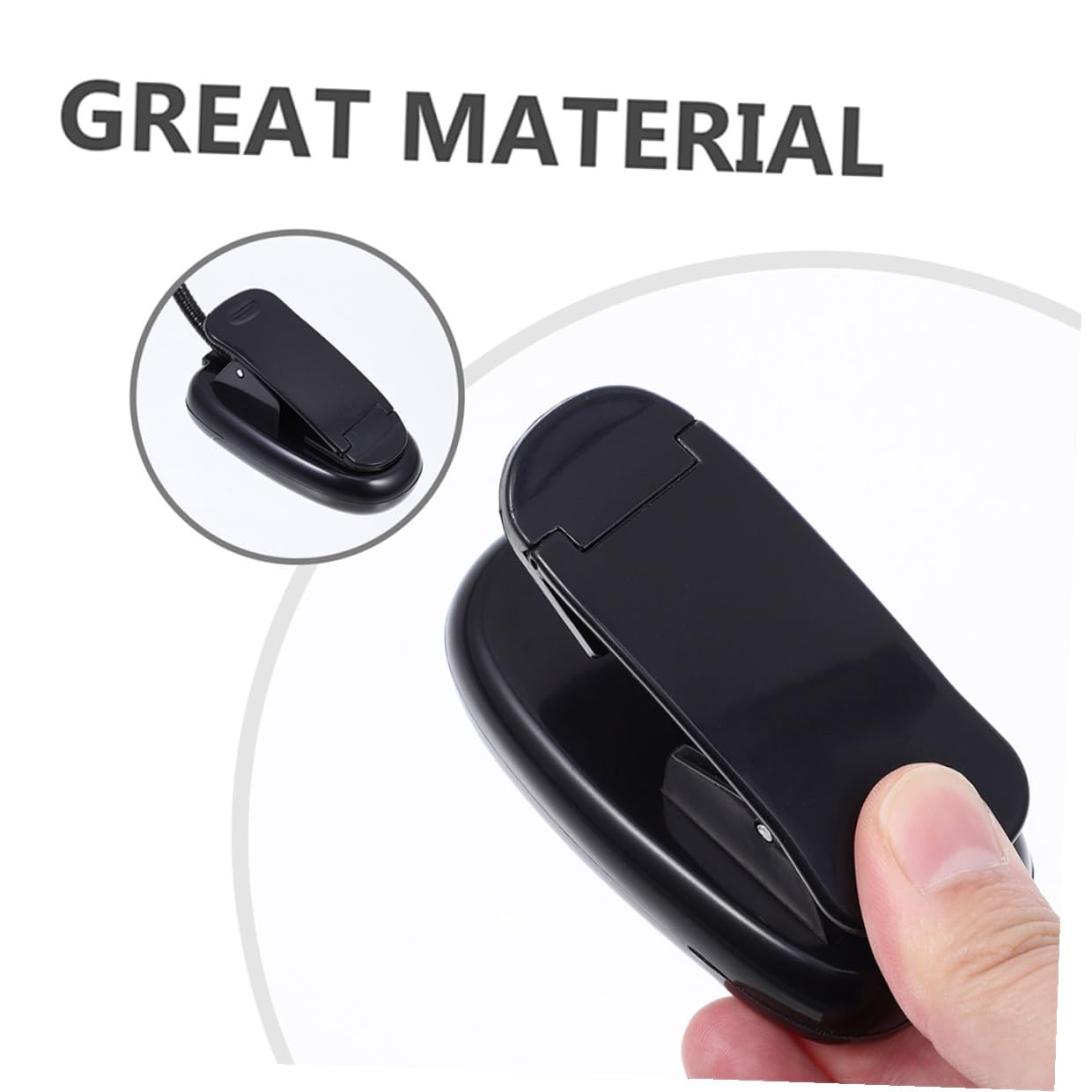 Zerodeko Dimmbare LED Notenständer Beleuchtung mit Klemme Flexible Tischleuchte aus Abs und Metall Platzsparend für Schreibtisch und Musikständer