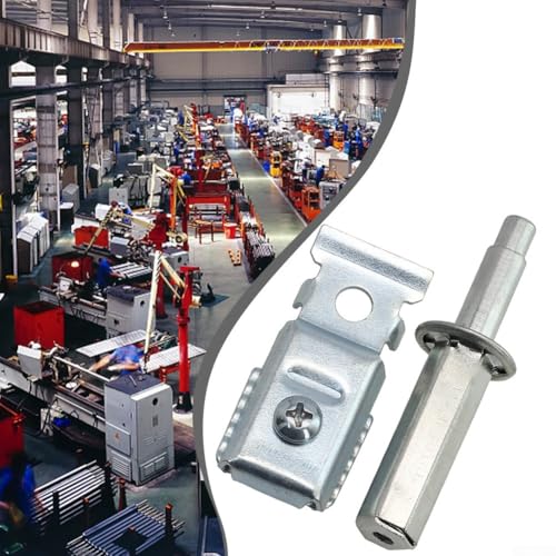 Kit de Herrajes para Puertas Bi-Fold con 2 Piezas Brackets Superior e Inferior para Puertas de Clóset de 1 a 1-3/8 Pulgadas de Grosor hasta 50lbs Acero Nylon Blanco y Plata miniatura 4