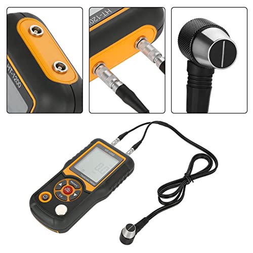 HT 1200 Medidor digital de espesor con sonda de 2 MHz y pantalla LCD para metal, plástico, cerámica y vidrio de 2 a 300 mm miniatura 2