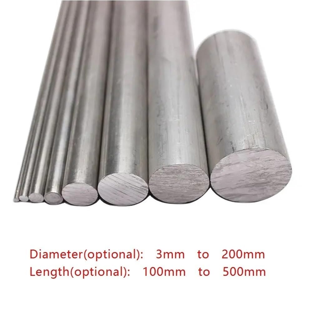 6061 Aluminiowy pręt okrągły Obrabialny pręt ze stopu 3-200 mm Dia 100-500 mm Długość 1 szt.(300x24mm)