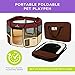 Zampa Dog Playpen Pop Up Portable Playpen for Dogs and Cat, Foldable | Indoor/Outdoor Pen & Travel Pet Carrier + Carrying Case