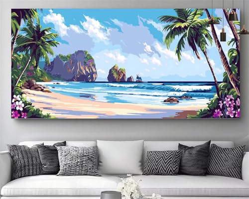 Diamond Painting Mer et Nature pour illuminer votre grand salon avec style